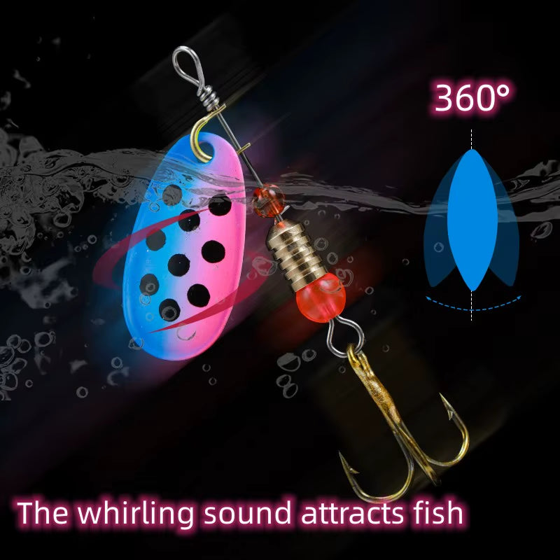 16PCS/10PCS Waterdrop Metal Spoon Spinner Fishing Lure Set with Hook Artificial Bait Kit Crankbaits for Freshwater and Saltwater