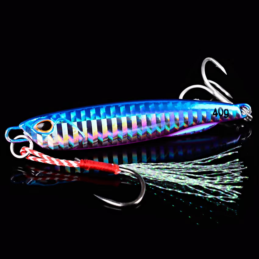 2023 Metal Jig Fishing Lure Weights 10G-40G Trolling Hard Bait Bass Sea Fishing Lures Tackle Trout Jigging Lure Jigs Saltwater