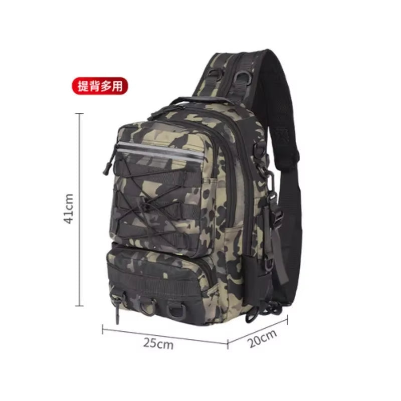 Travel Outdoor Backpack Waterproof Camping Hiking Fishing Hunting Bag Women Men Large Capacity Camo Mountaineering Bag