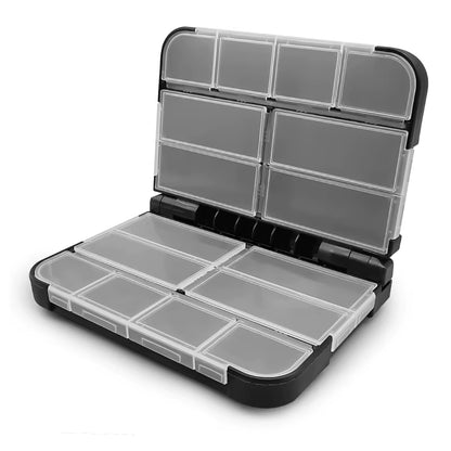 Fishing Tackle Boxes for Lure Accessories Storage Snap, Swivel, Jig Head, Hooks, Aji Lure Baits,Tungsten Weights, Etc