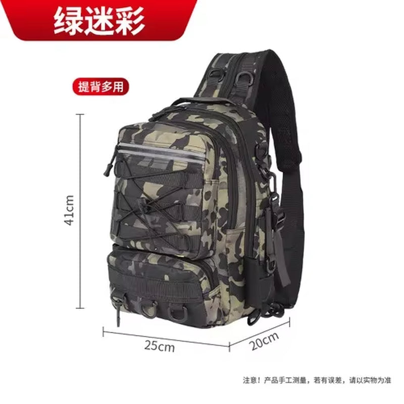 Travel Outdoor Backpack Waterproof Camping Hiking Fishing Hunting Bag Women Men Large Capacity Camo Mountaineering Bag