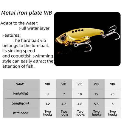 12Pcs Fishing Lures Spoon for Pike 3G 7G 10G 15G 20G Treble Hook Spoon Wobble Metal Hard Bait Vib Spoonbait Fishing Tackle Lure