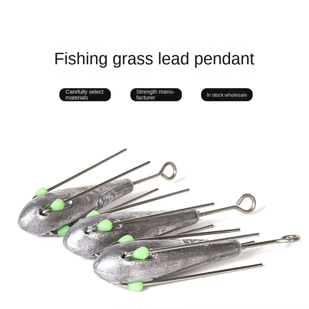 50G-100G Fishing Sinker Fall Weights with Luminous Bead Wear-Resistant Fishing Sinkers Drop Shot Hook Connector Fishing Tackle