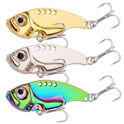 12Pcs Fishing Lures Spoon for Pike 3G 7G 10G 15G 20G Treble Hook Spoon Wobble Metal Hard Bait Vib Spoonbait Fishing Tackle Lure