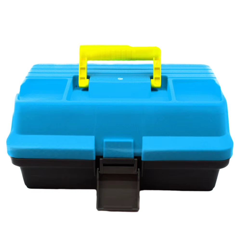 3-Layer Folding Fishing Tackle Box Portable Fishing Gear Box Multipurpose Fishing Case with Handle for Fishing Tackle Bait Stora